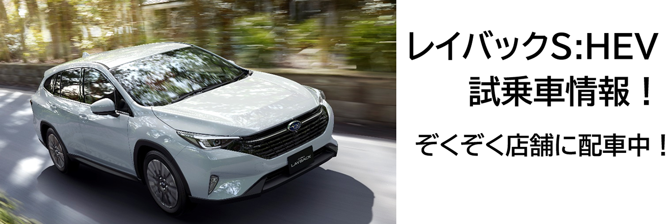 レイバックS:HEV 試乗車情報！